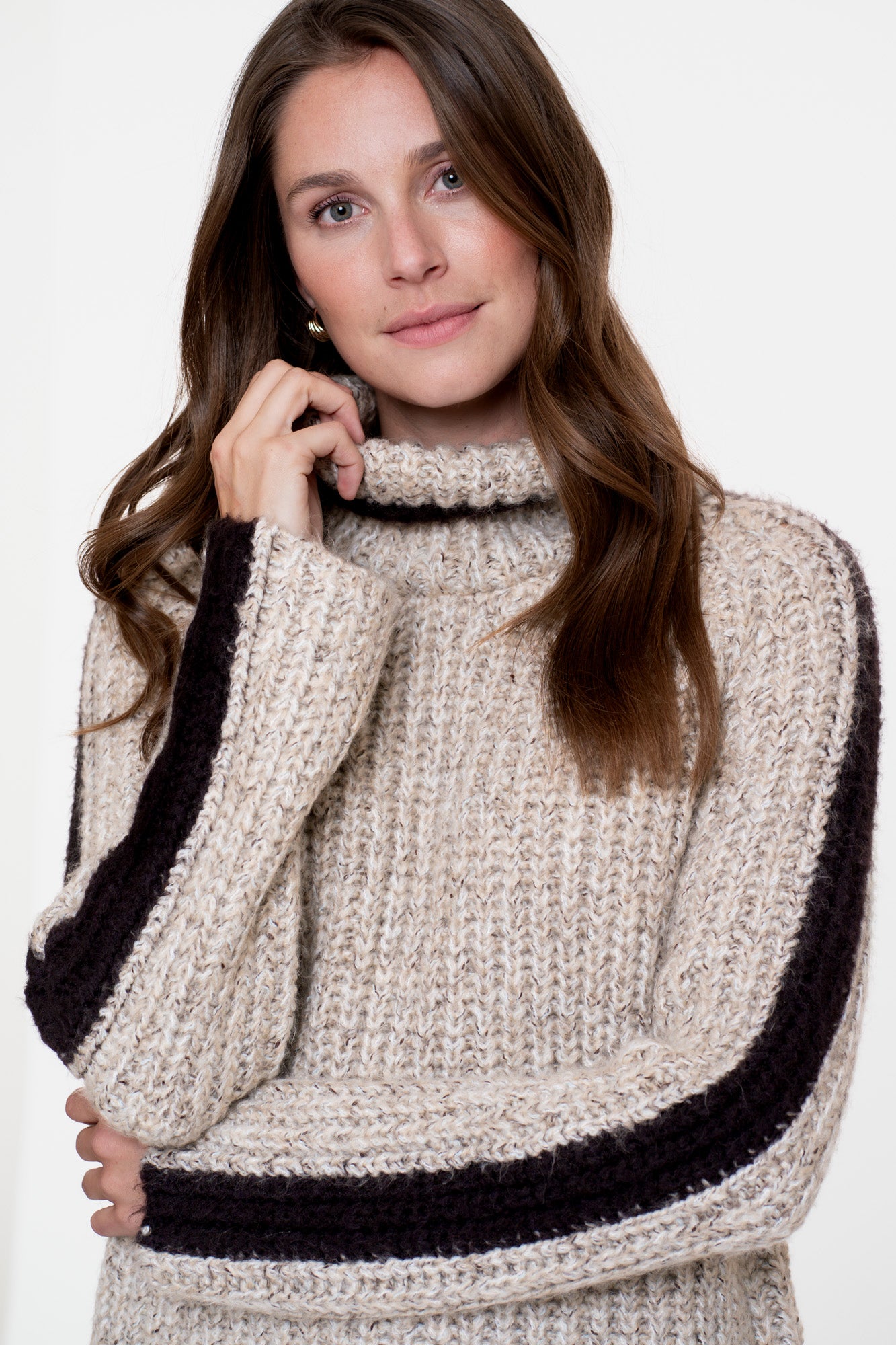 Geisha dames two tone kabeltrui