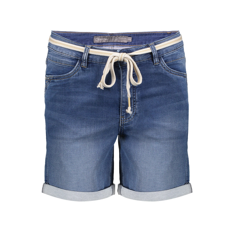 Geisha dames skinny shorts met omgeslagen broekspijpen