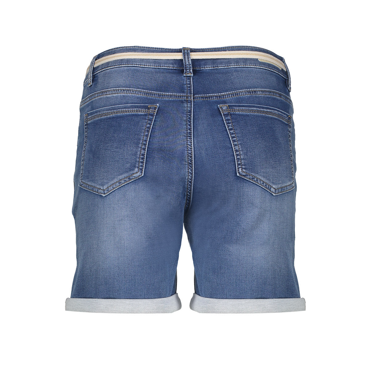 Geisha dames skinny shorts met omgeslagen broekspijpen