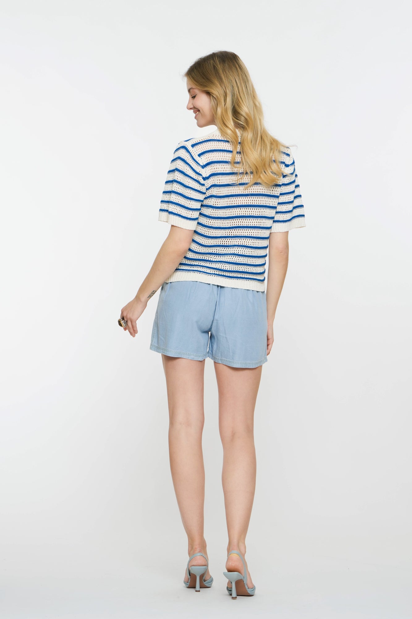 Geisha dames pull on jeansshort