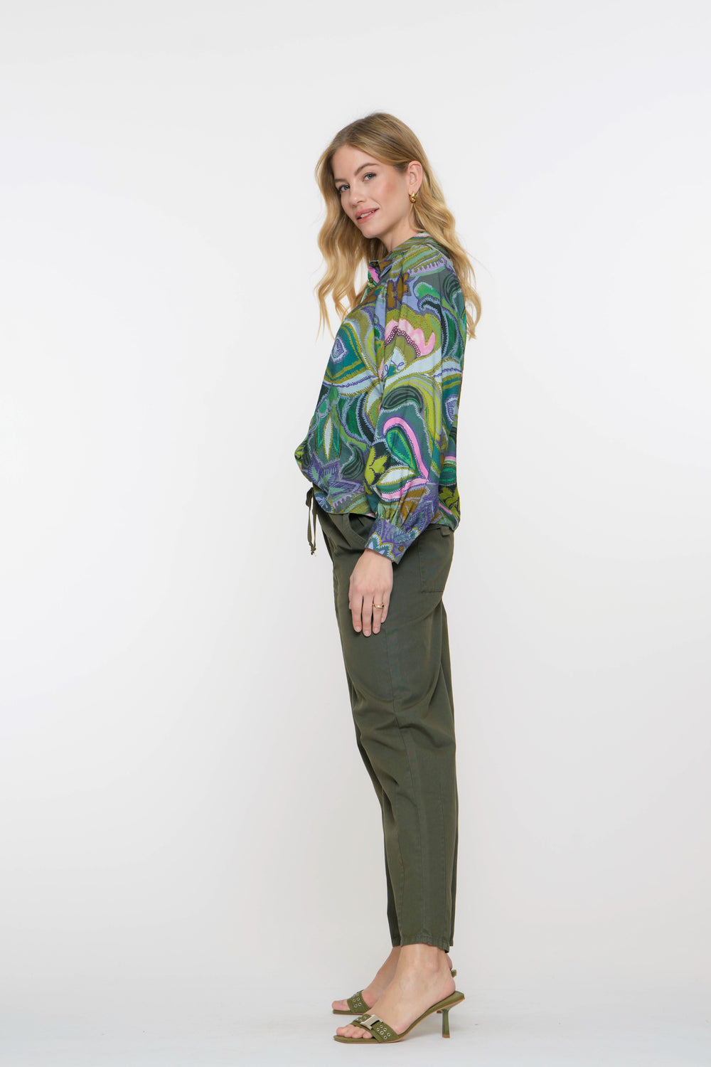 Geisha dames paperbag broek