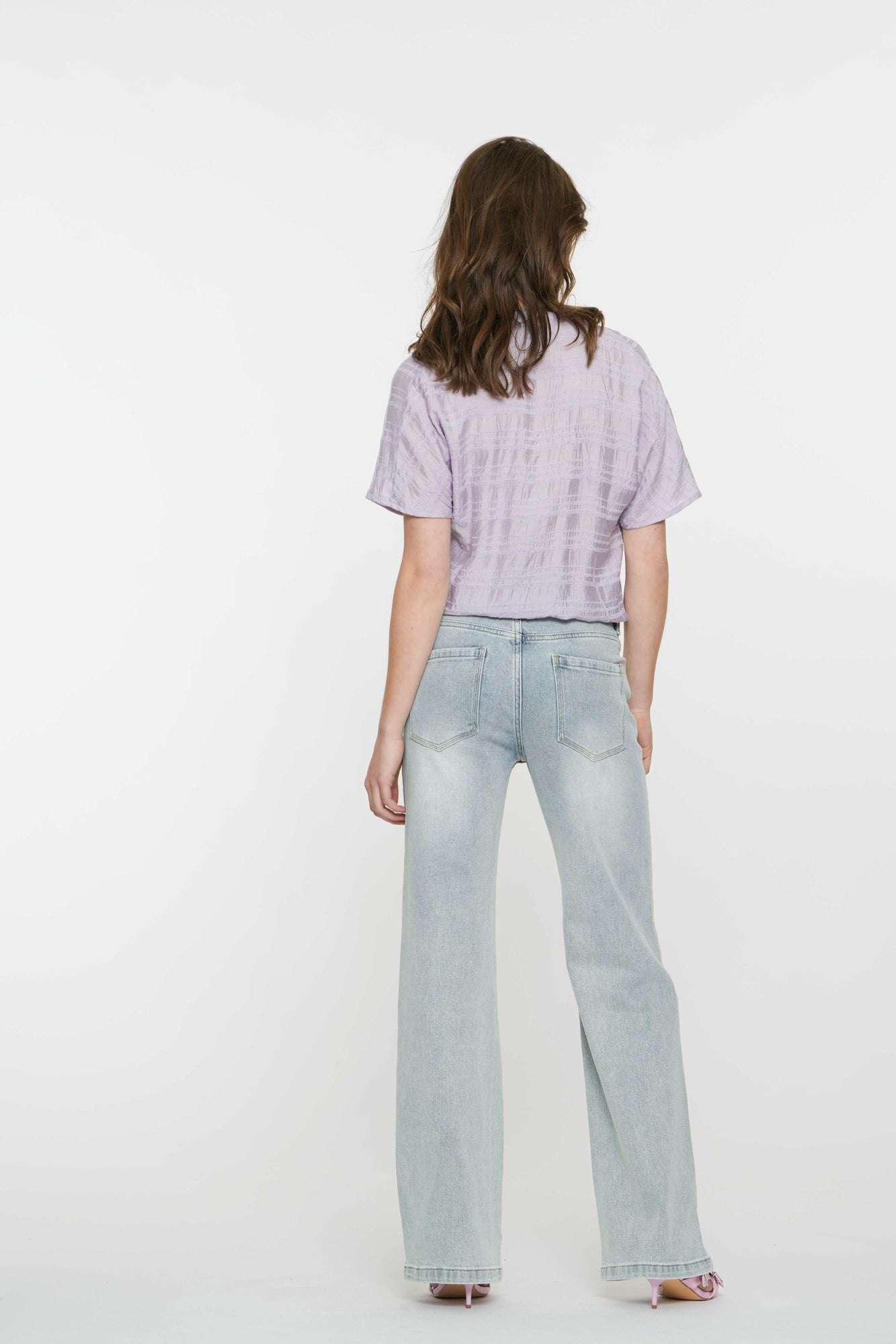 Geisha dames jeans met strass steentjes