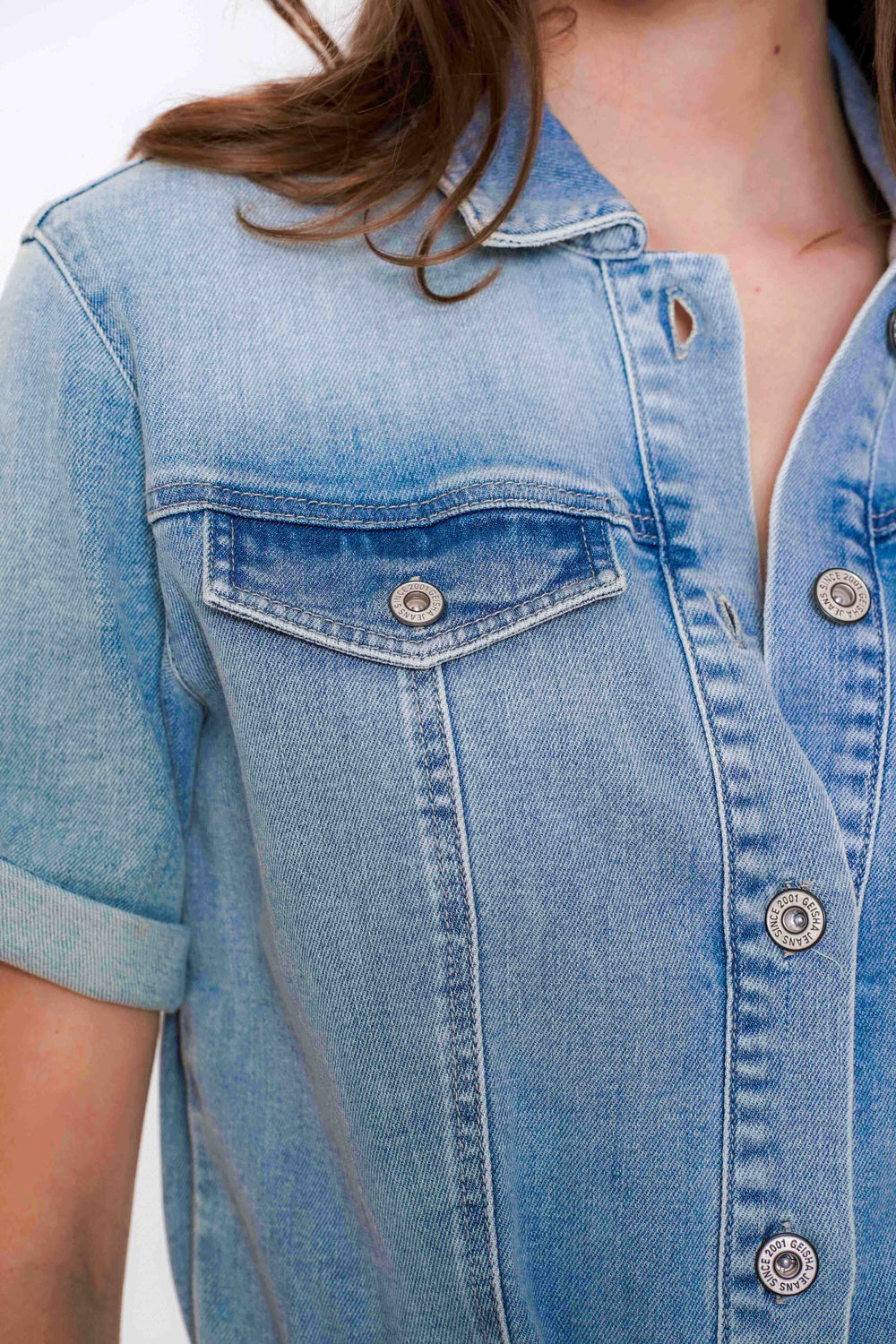 Geisha dames denim jumpsuit