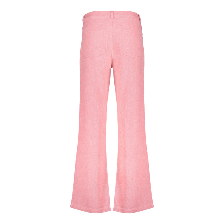 Geisha dames roze melange broek