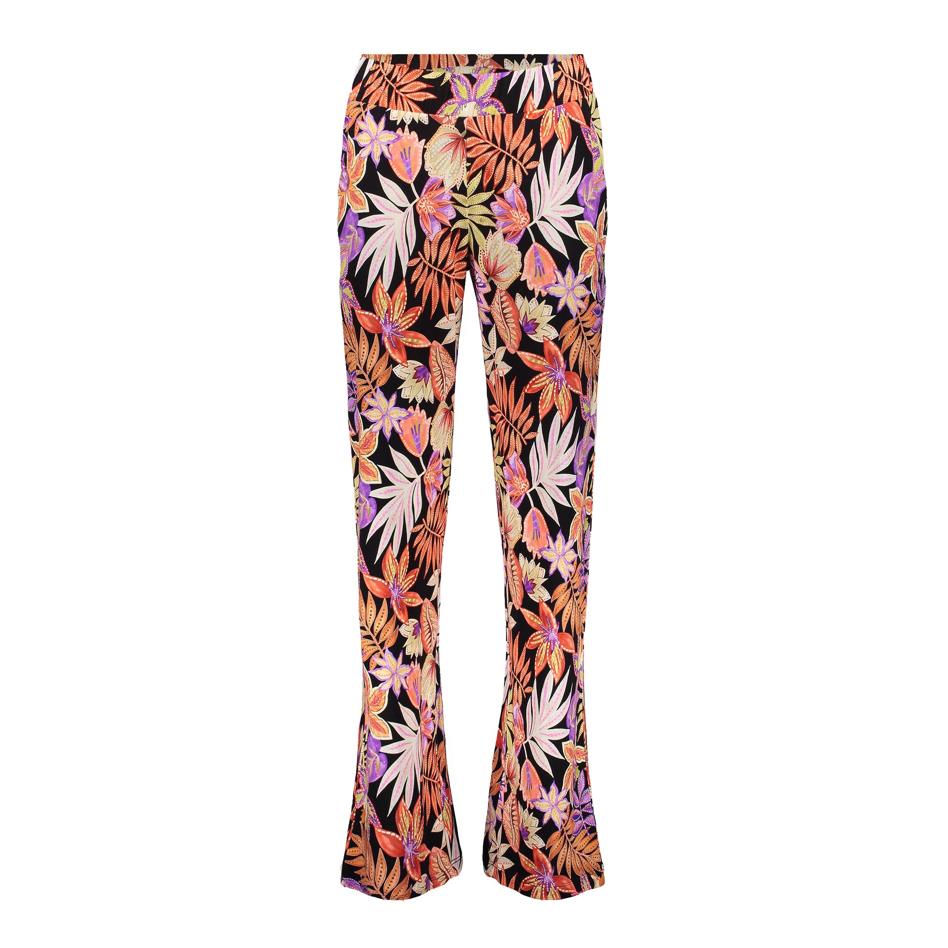 Geisha dames jersey broek met print