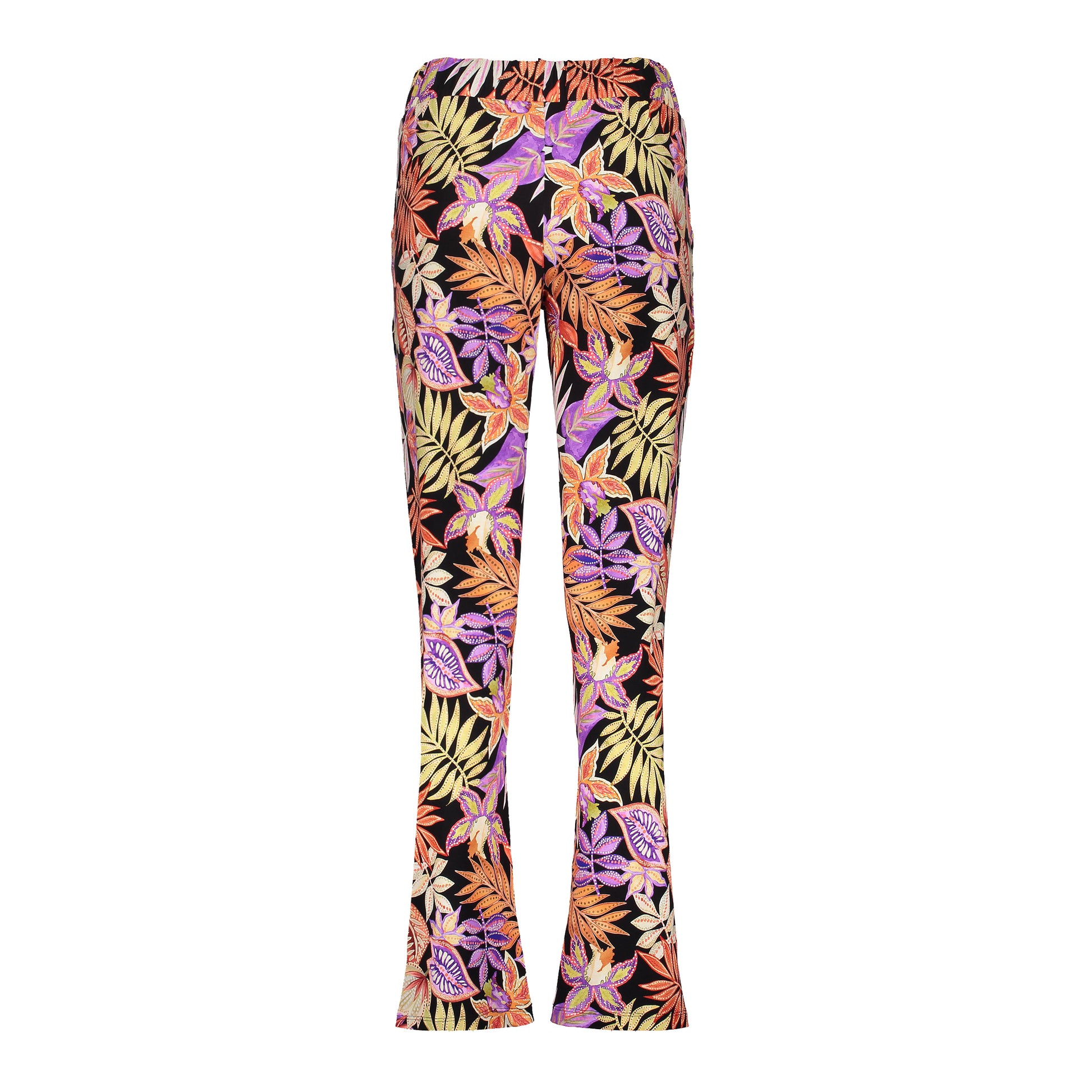 Geisha dames jersey broek met print