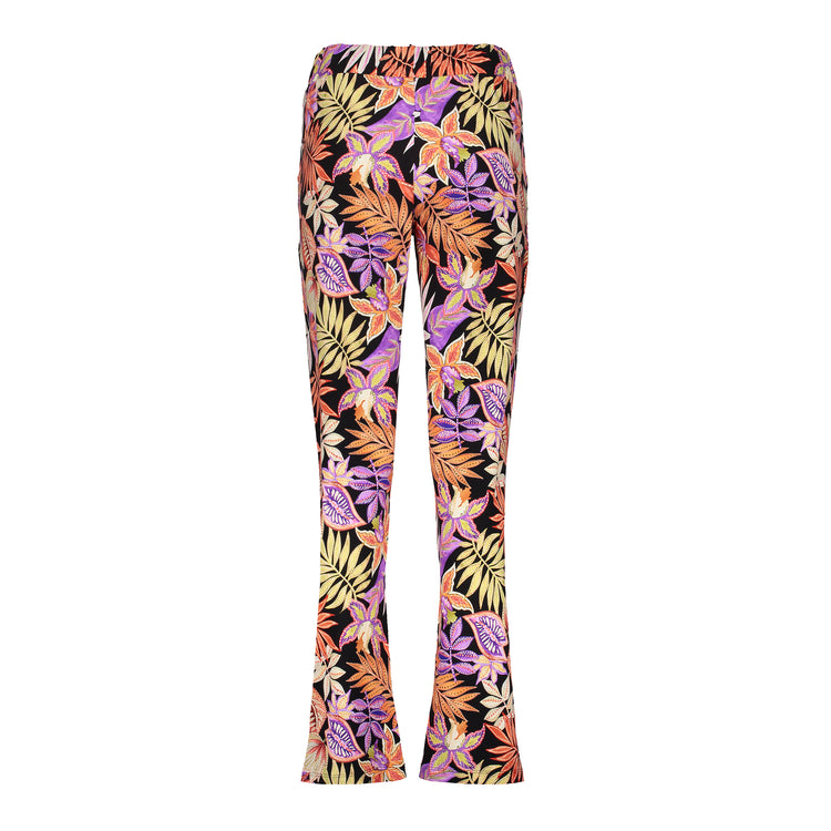 Geisha dames jersey broek met print