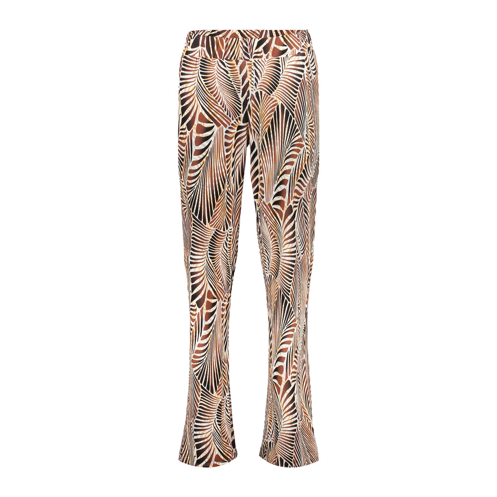 Geisha dames jersey broek met print