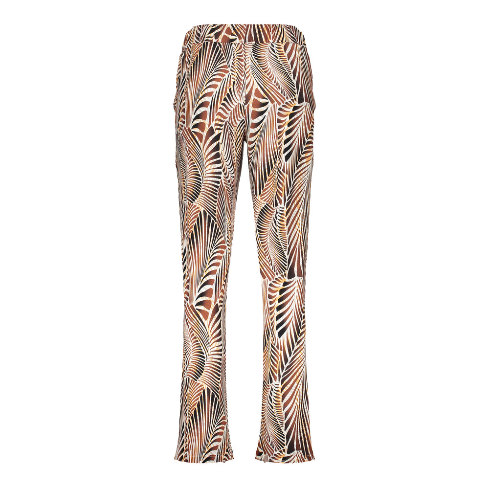 Geisha dames jersey broek met print