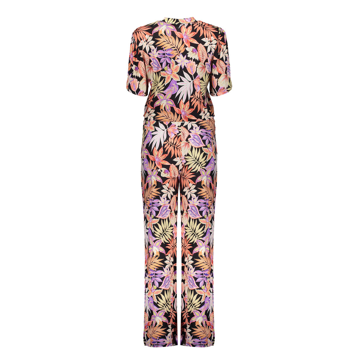 Geisha dames straight leg jumpsuit met print