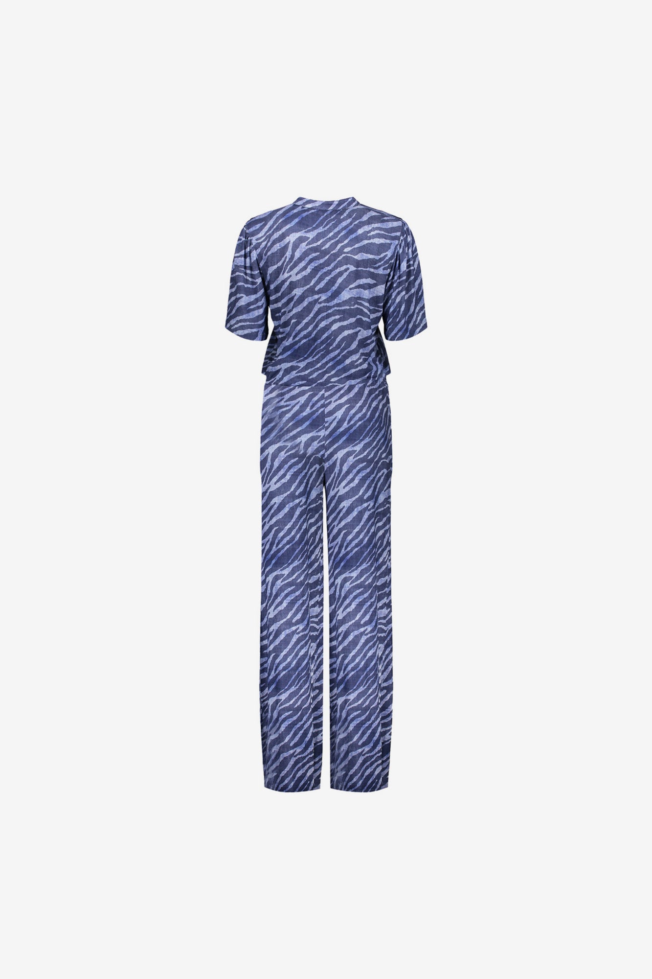 Geisha dames straight leg jumpsuit met print