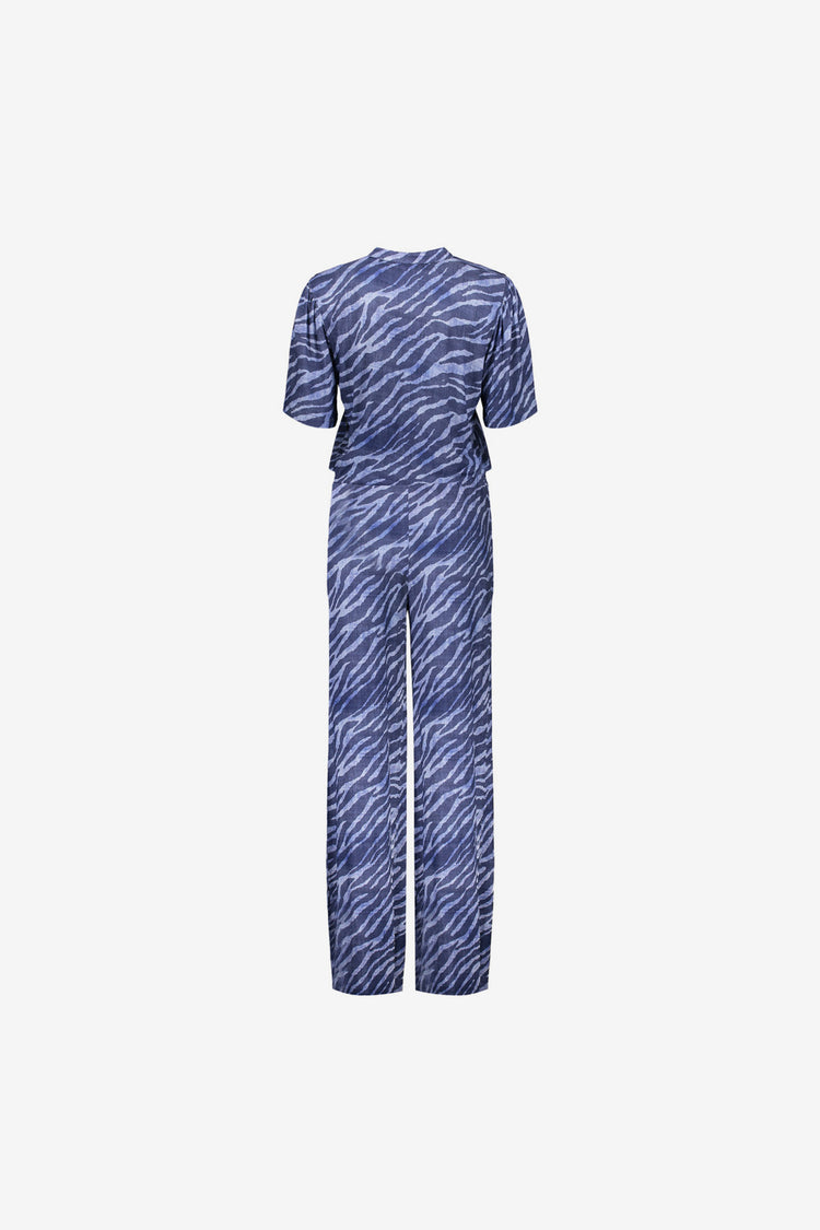 Geisha dames straight leg jumpsuit met print