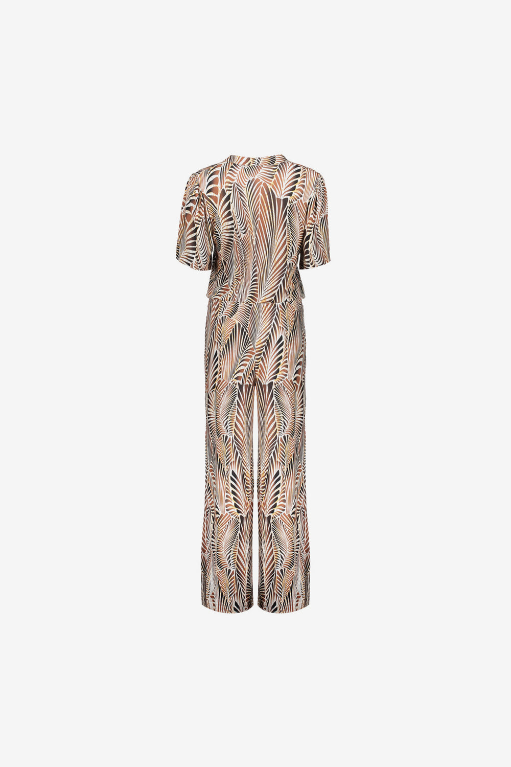 Geisha dames straight leg jumpsuit met print