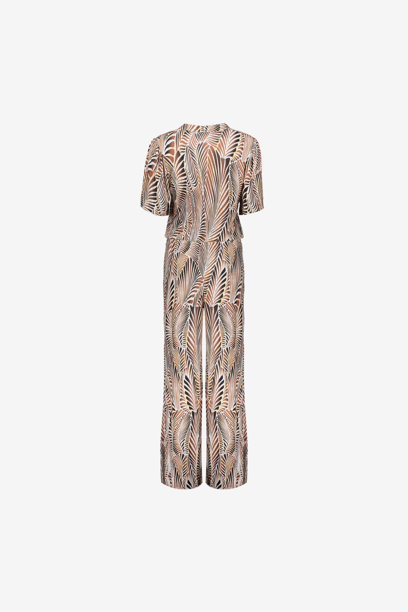 Geisha dames straight leg jumpsuit met print