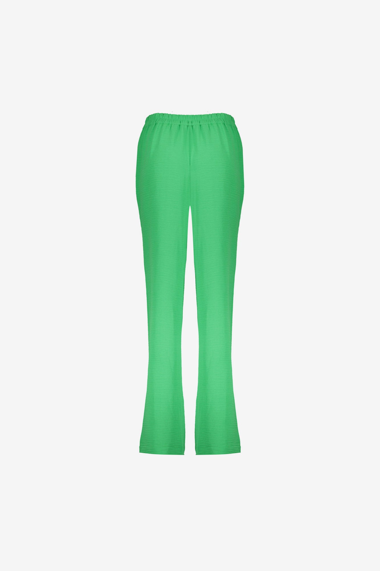 Geisha dames crinkle broek met self-fabric ceintuur