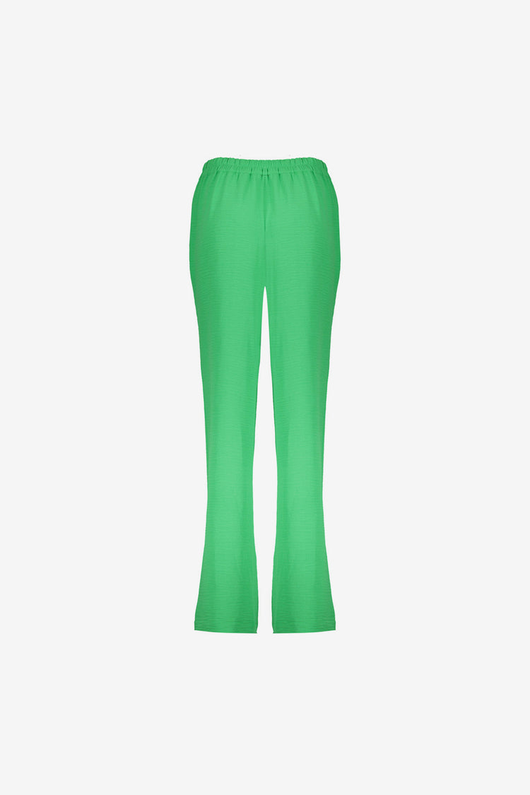 Geisha dames crinkle broek met self-fabric ceintuur
