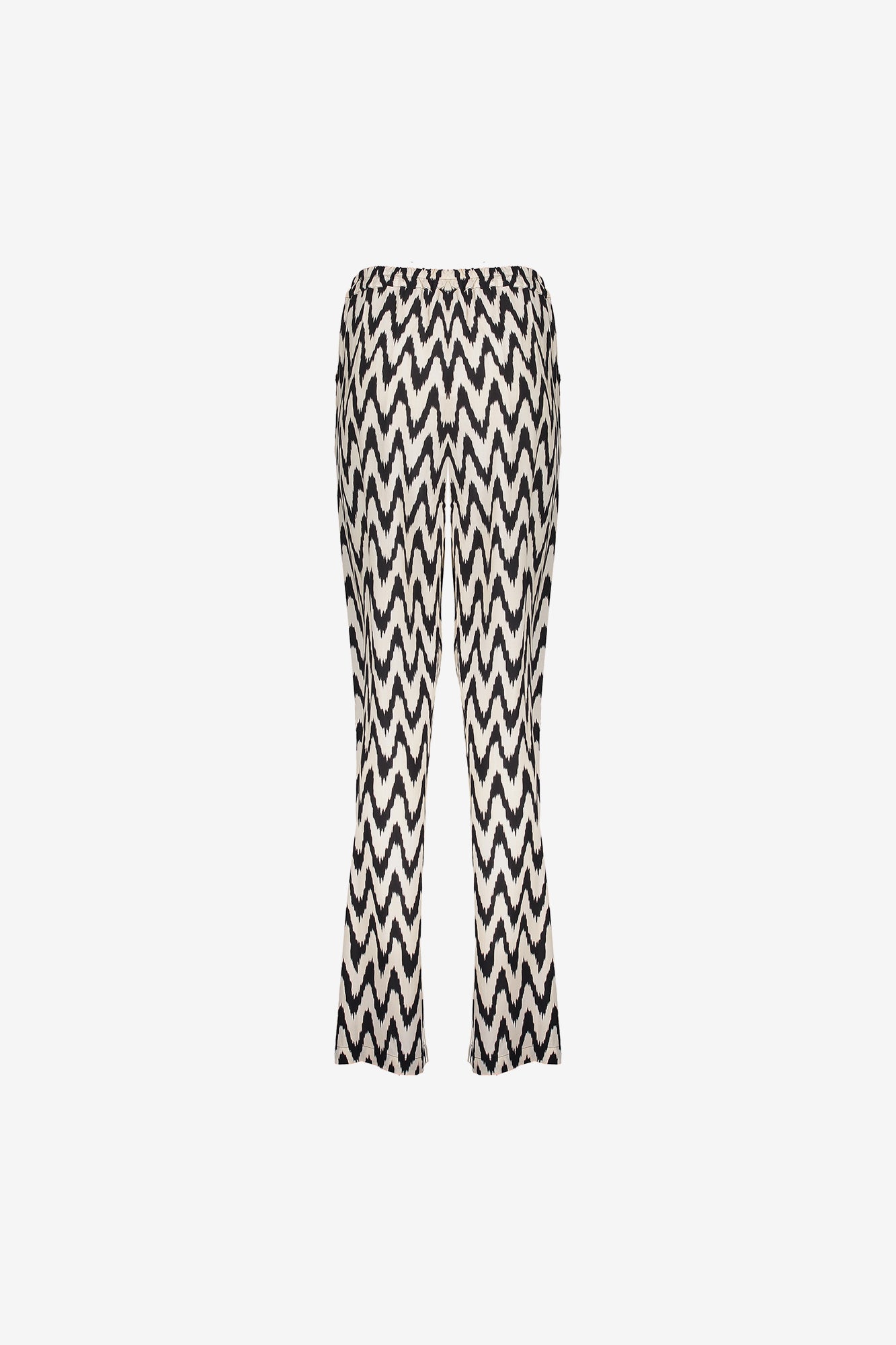 Geisha dames broek met zigzag print