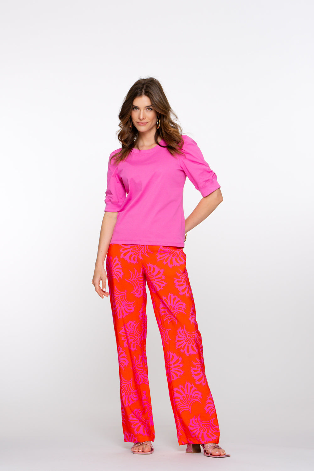 Geisha dames two tone geweven pantalon
