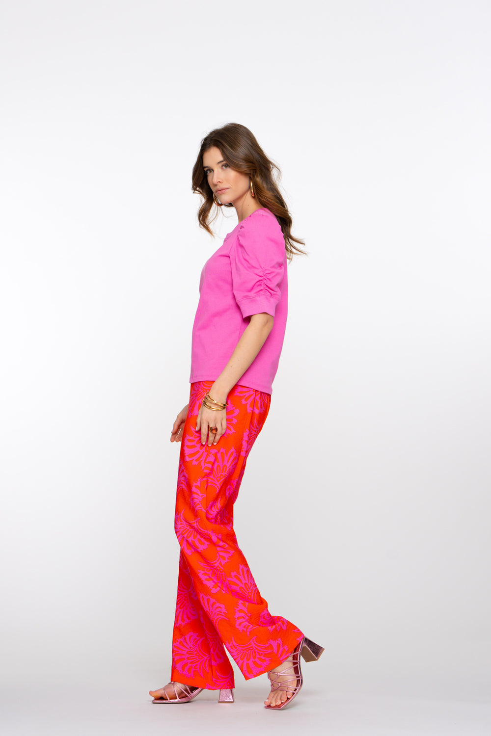 Geisha dames two tone geweven pantalon