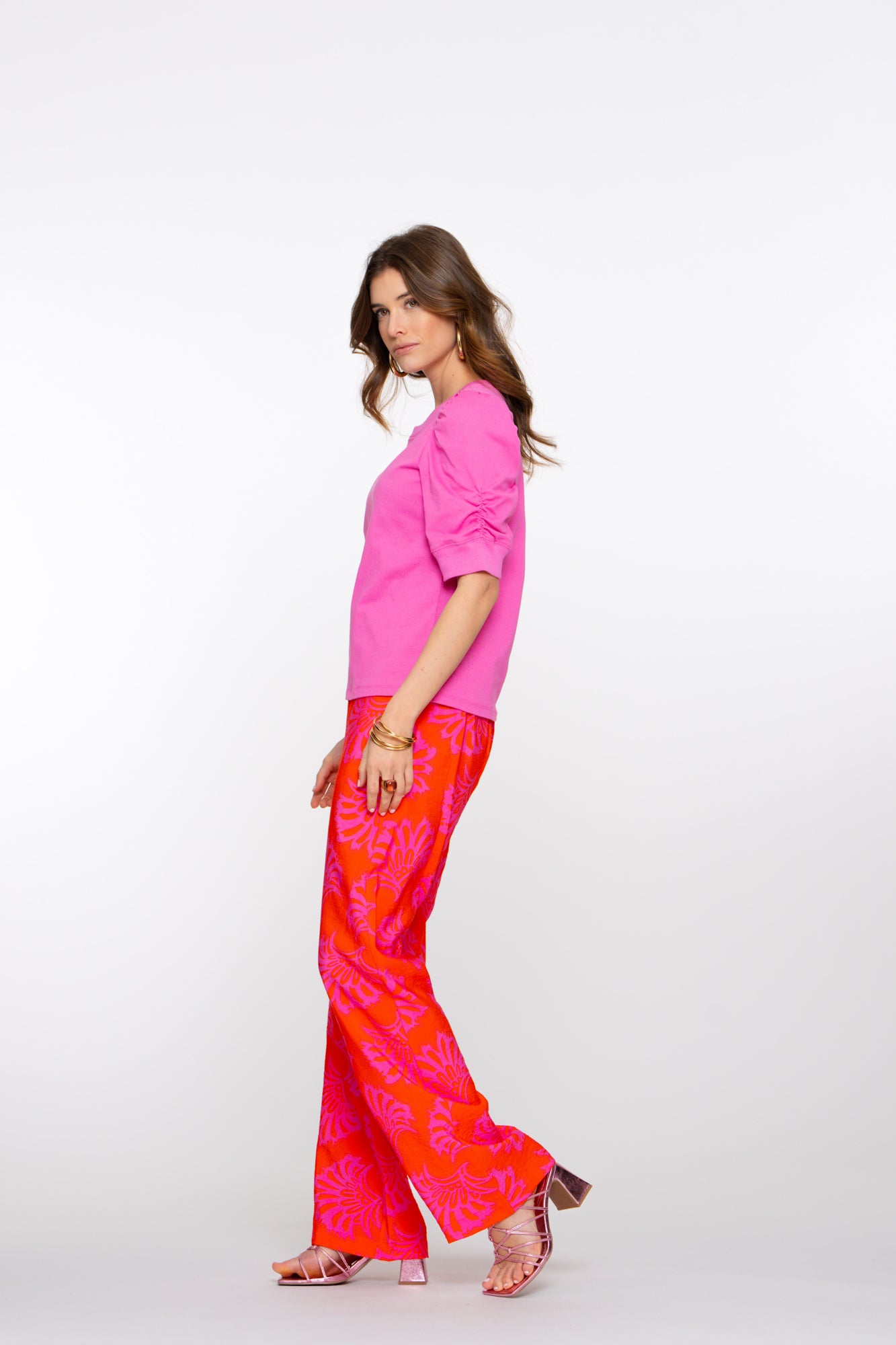 Geisha dames two tone geweven pantalon