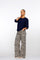 Geisha dames straight fit pantalon met panterprint
