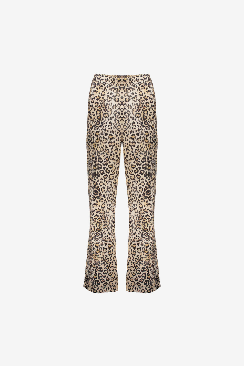 Geisha dames straight fit pantalon met panterprint