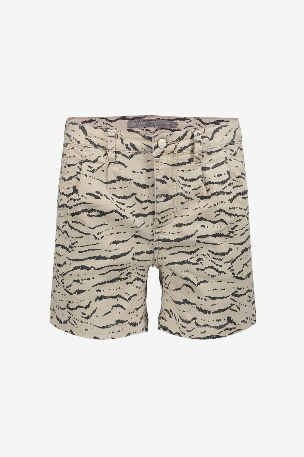 Geisha dames short met zebraprint