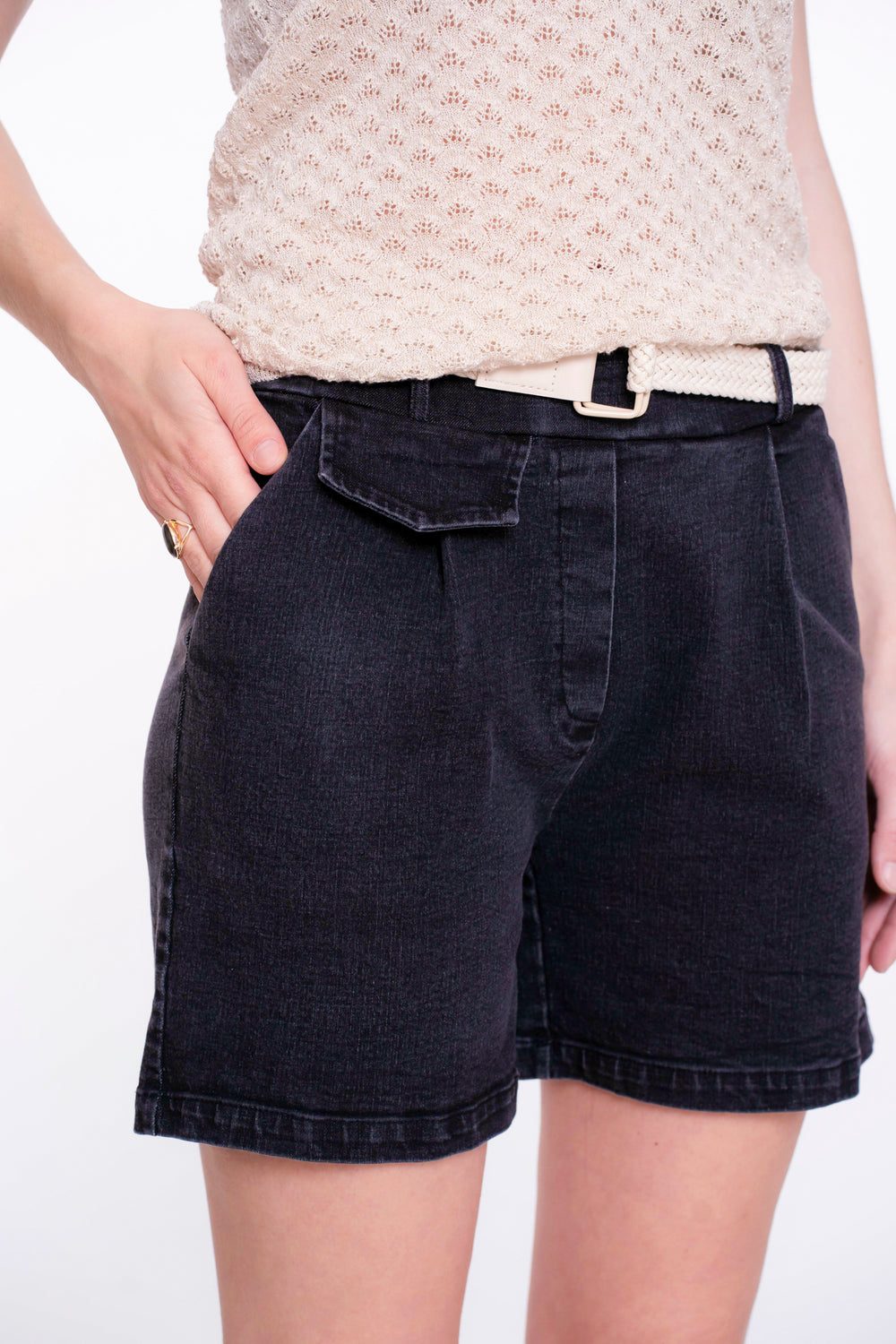Geisha dames short met ceintuur