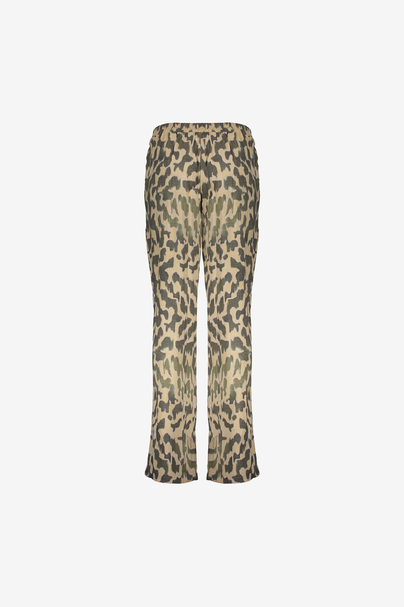 Geisha dames broek met sierlijke swirl