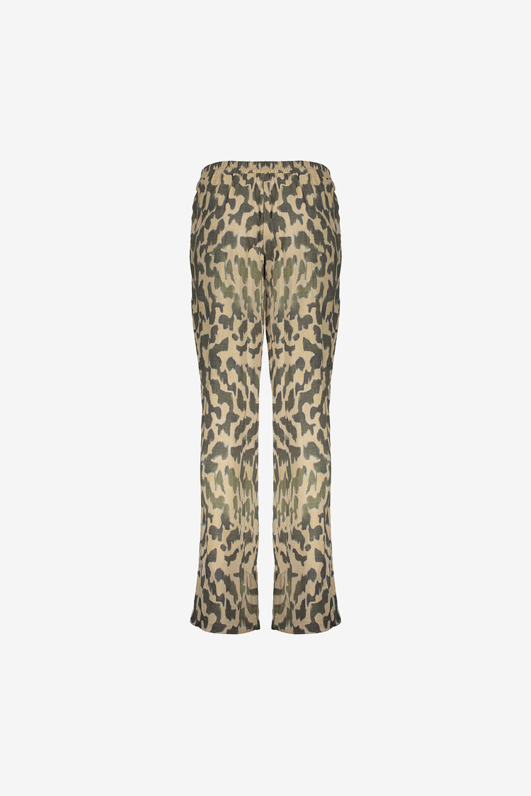 Geisha dames broek met sierlijke swirl