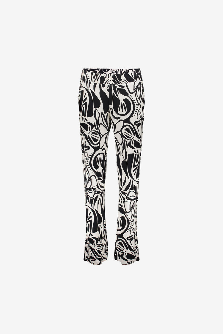 Geisha dames tricot broek met print
