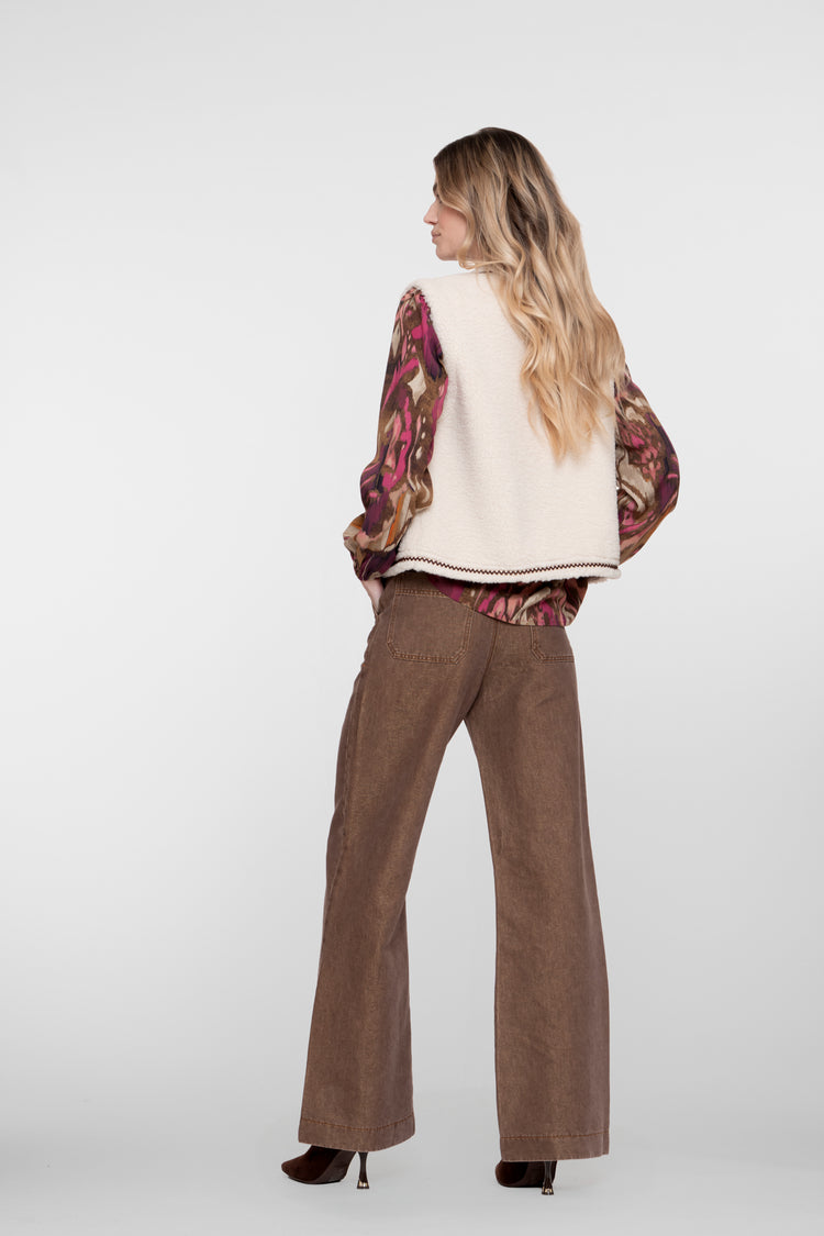 Geisha dames retro flared jeans