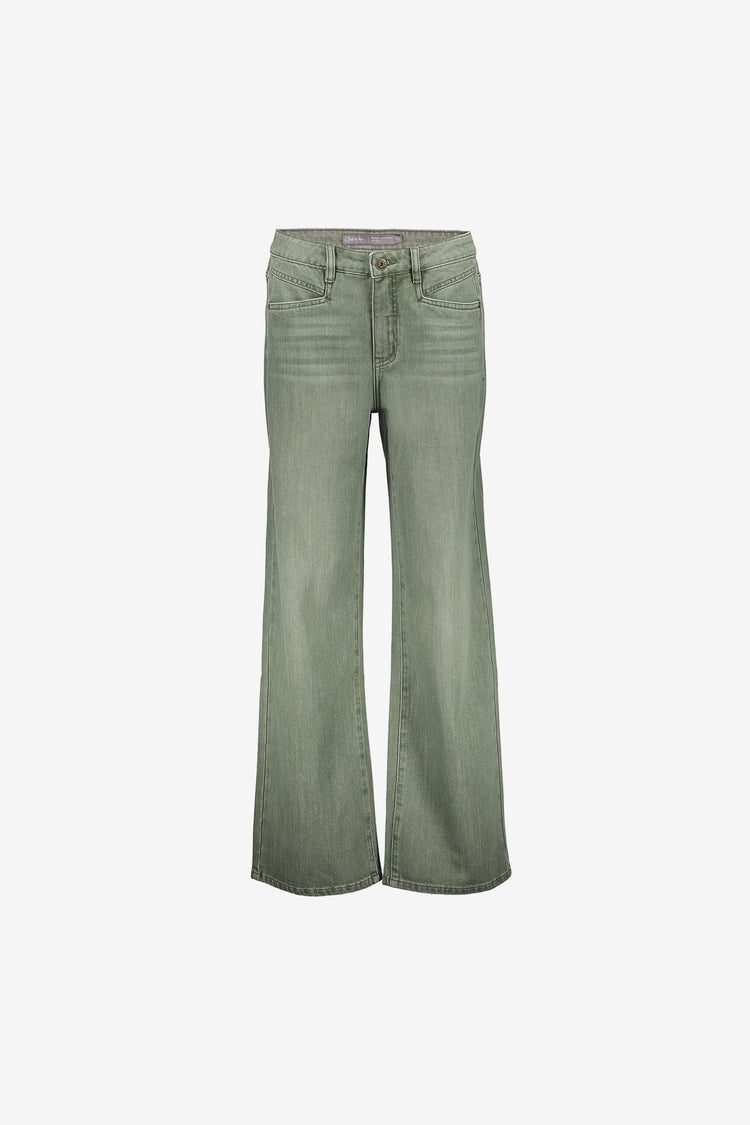 Geisha dames wide leg jeans met lurex