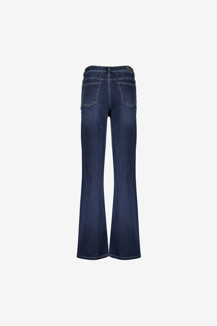 Geisha dames wide leg jeans met contrast stitching