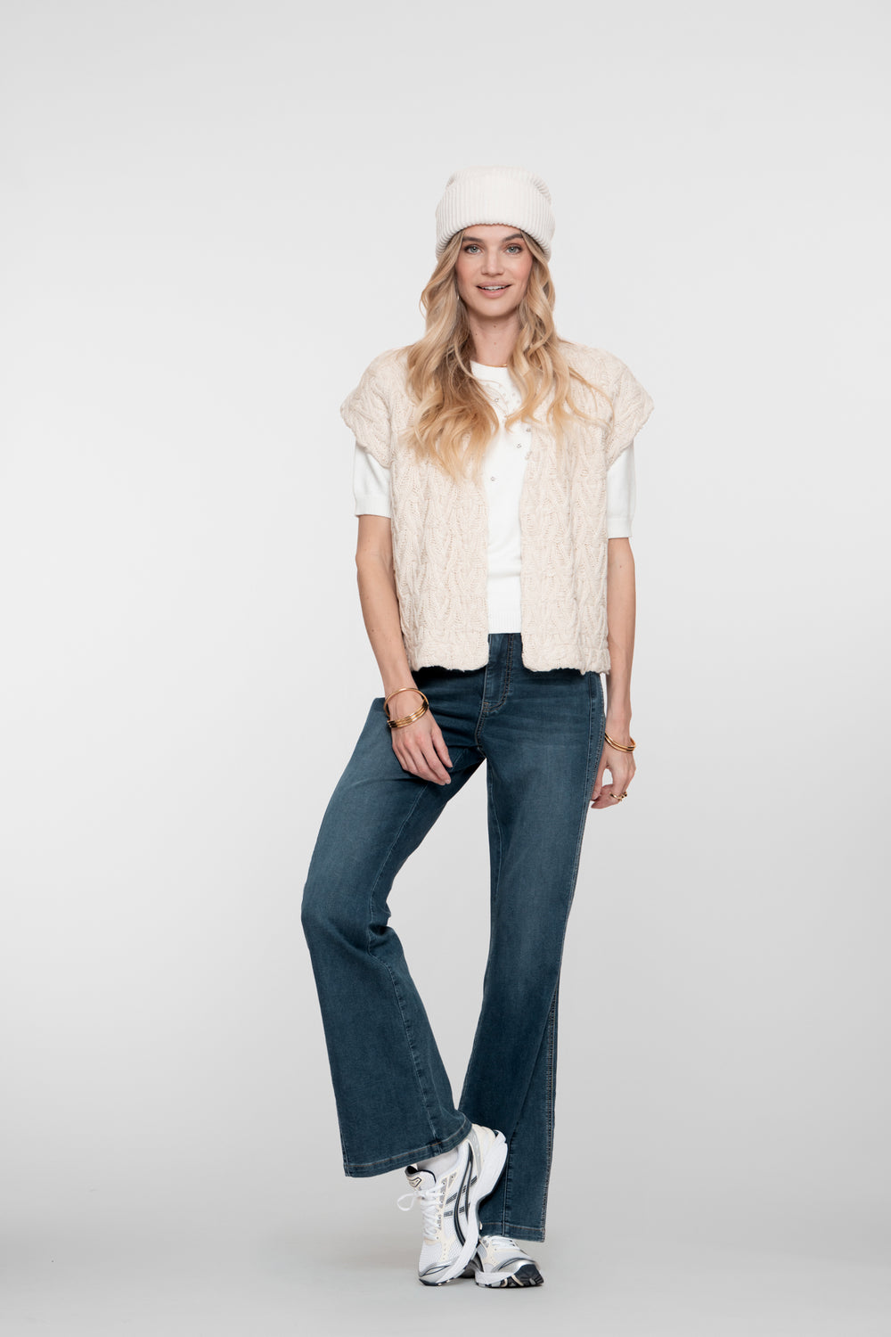 Geisha dames high-rise flared jeans