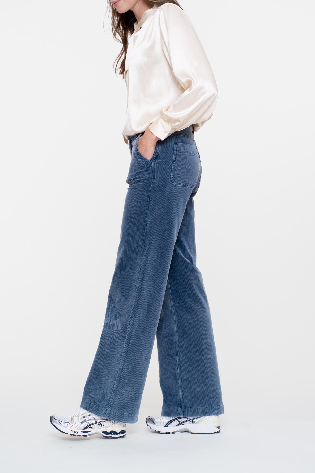 Geisha dames indigo corduroy jeans