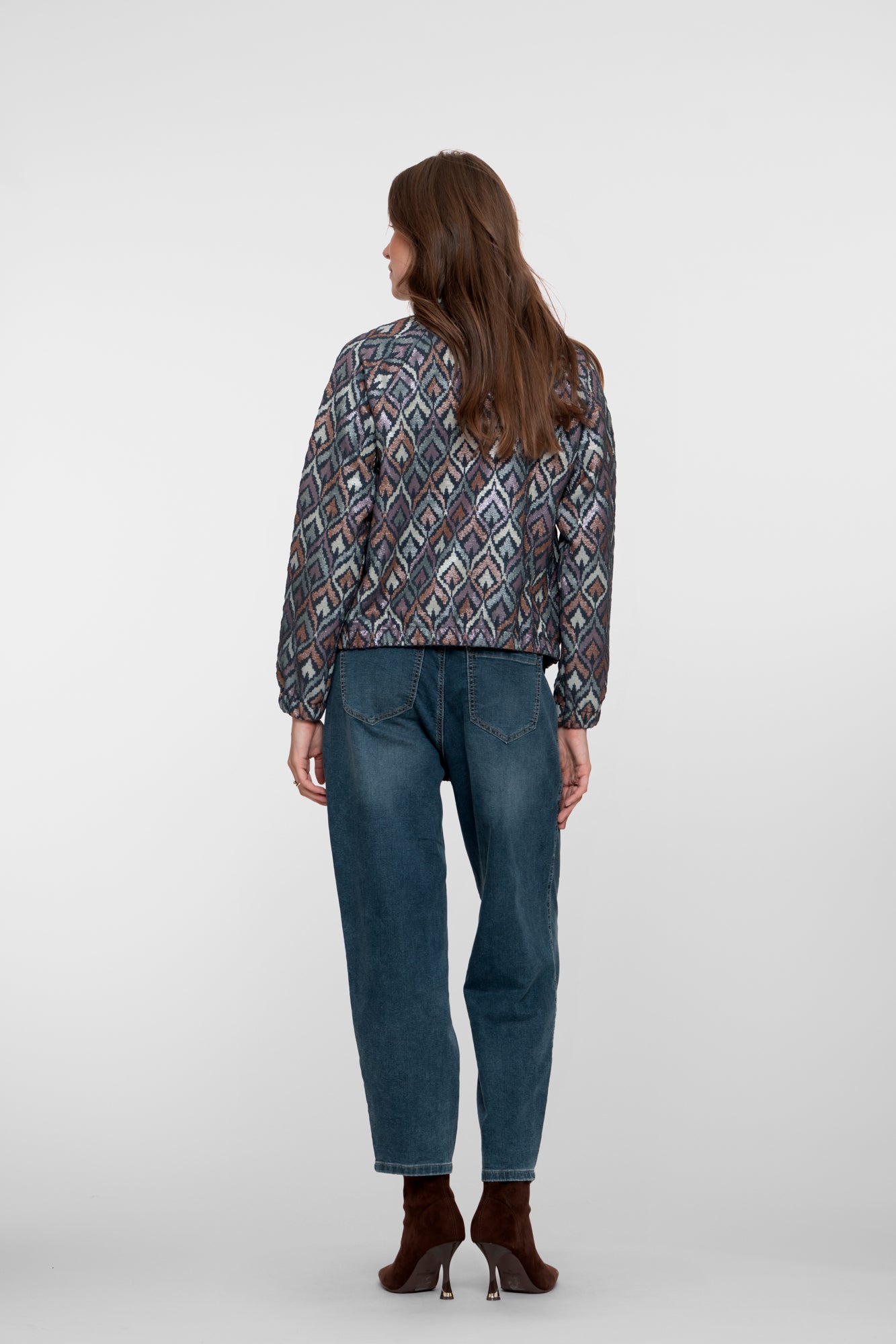 Geisha dames tapered wide leg jeans
