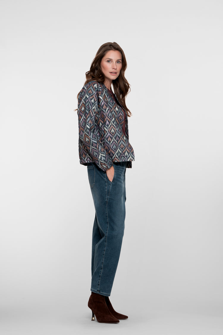 Geisha dames tapered wide leg jeans