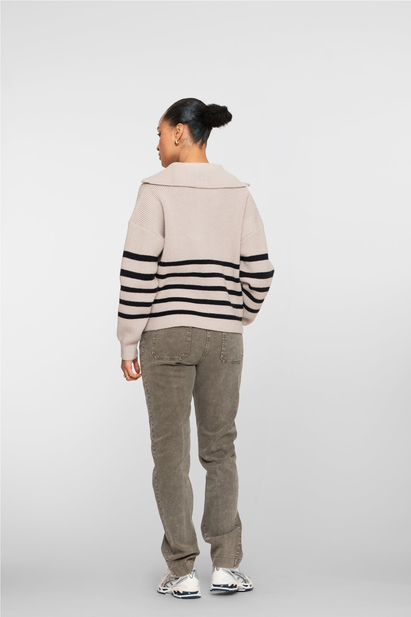 Geisha dames army flared jeans