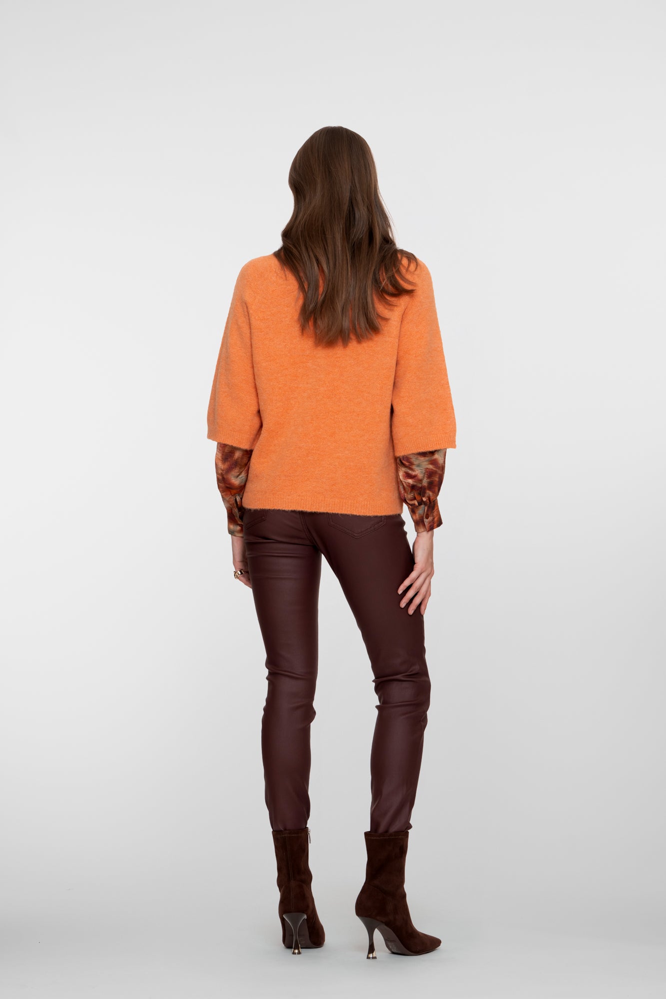 Geisha dames coated skinny jeans