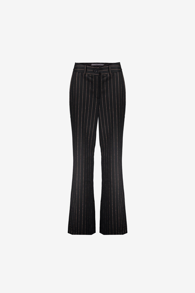 Geisha dames pinstripe pantalon met lurex