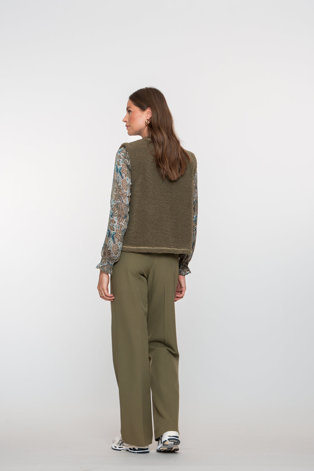 Geisha dames wijde pantalon met hoge taille