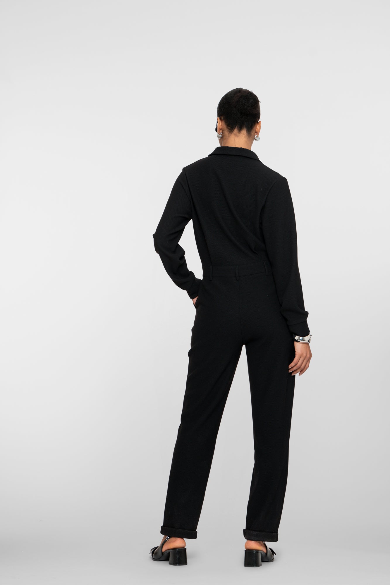 Geisha dames comfy jumpsuit met wafelstructuur