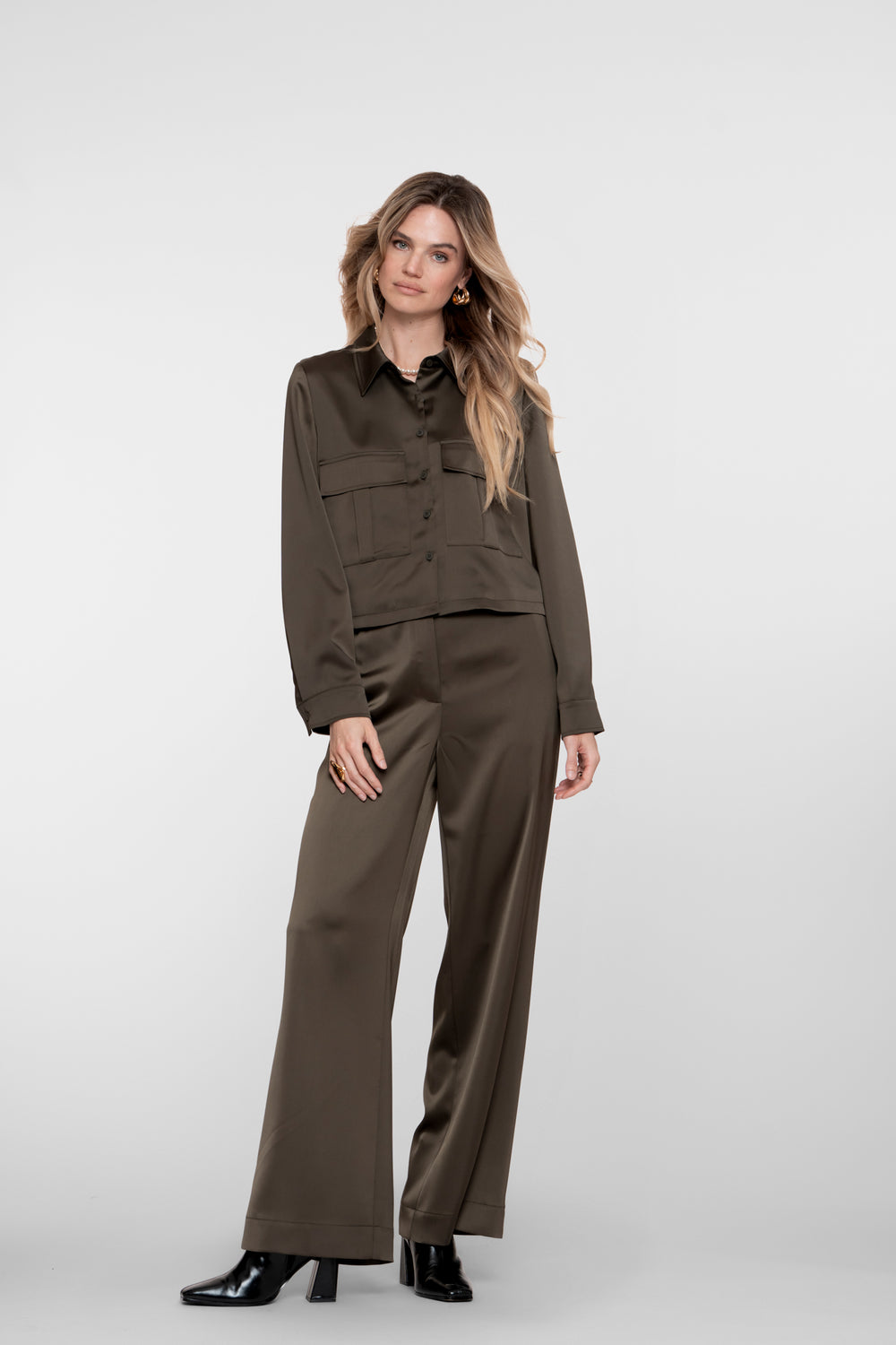 Geisha dames satin look pantalon