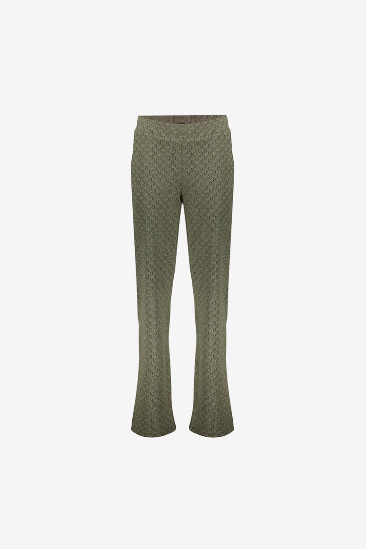Geisha dames broek met jacquard print