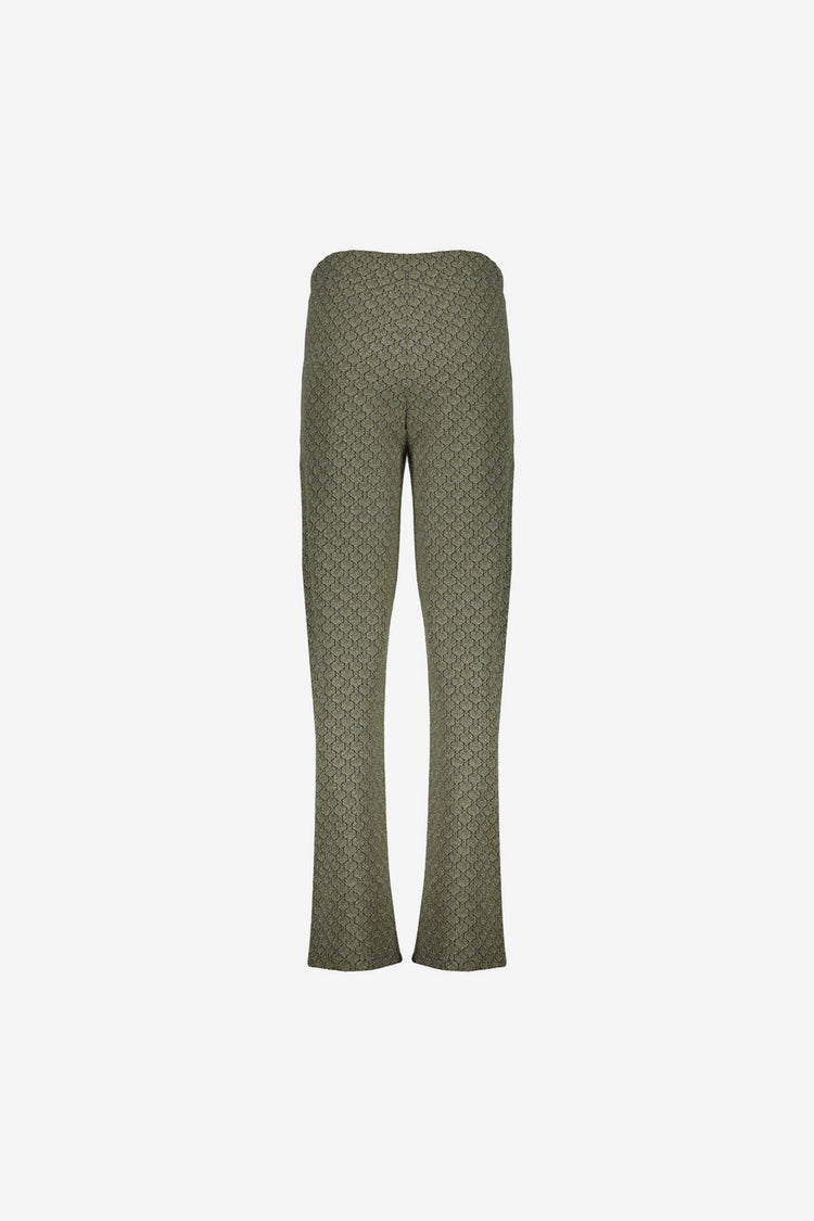 Geisha dames broek met jacquard print
