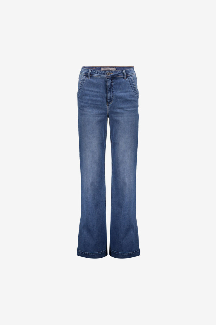 Geisha dames jeans met wijde pijp