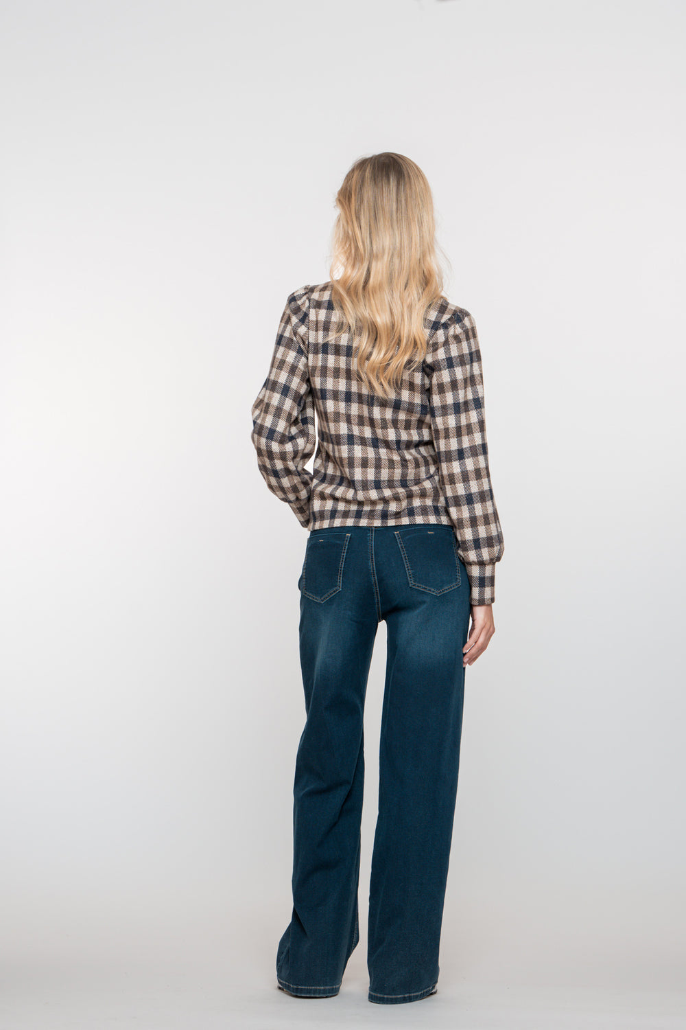 Geisha dames loose fit jeans met striksluiting