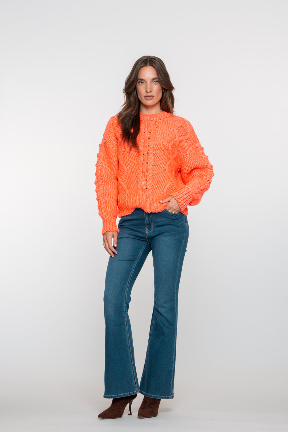 Geisha dames aangesloten flared jeans