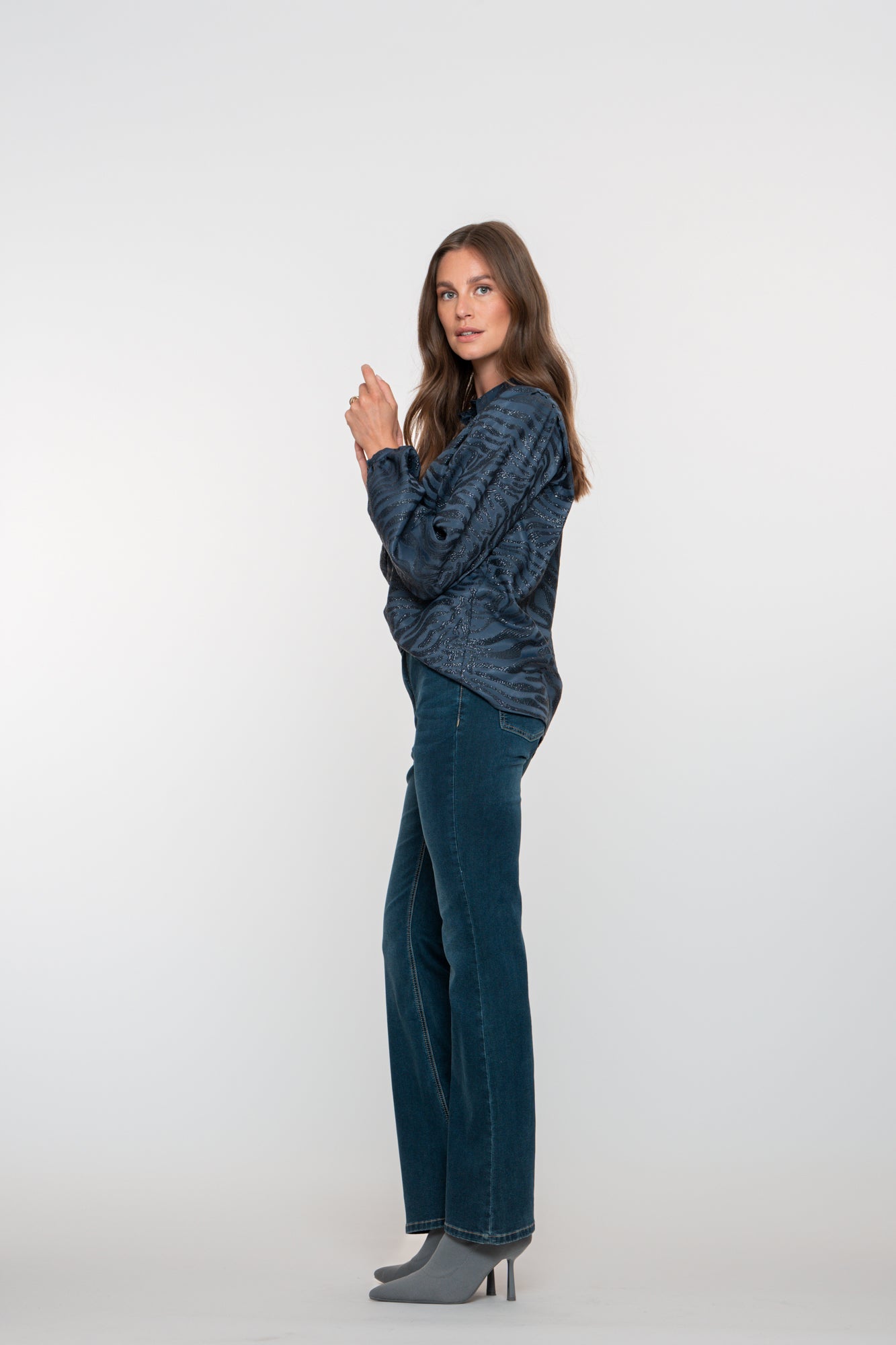 Geisha dames high waist flared jeans
